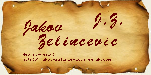 Jakov Zelinčević vizit kartica